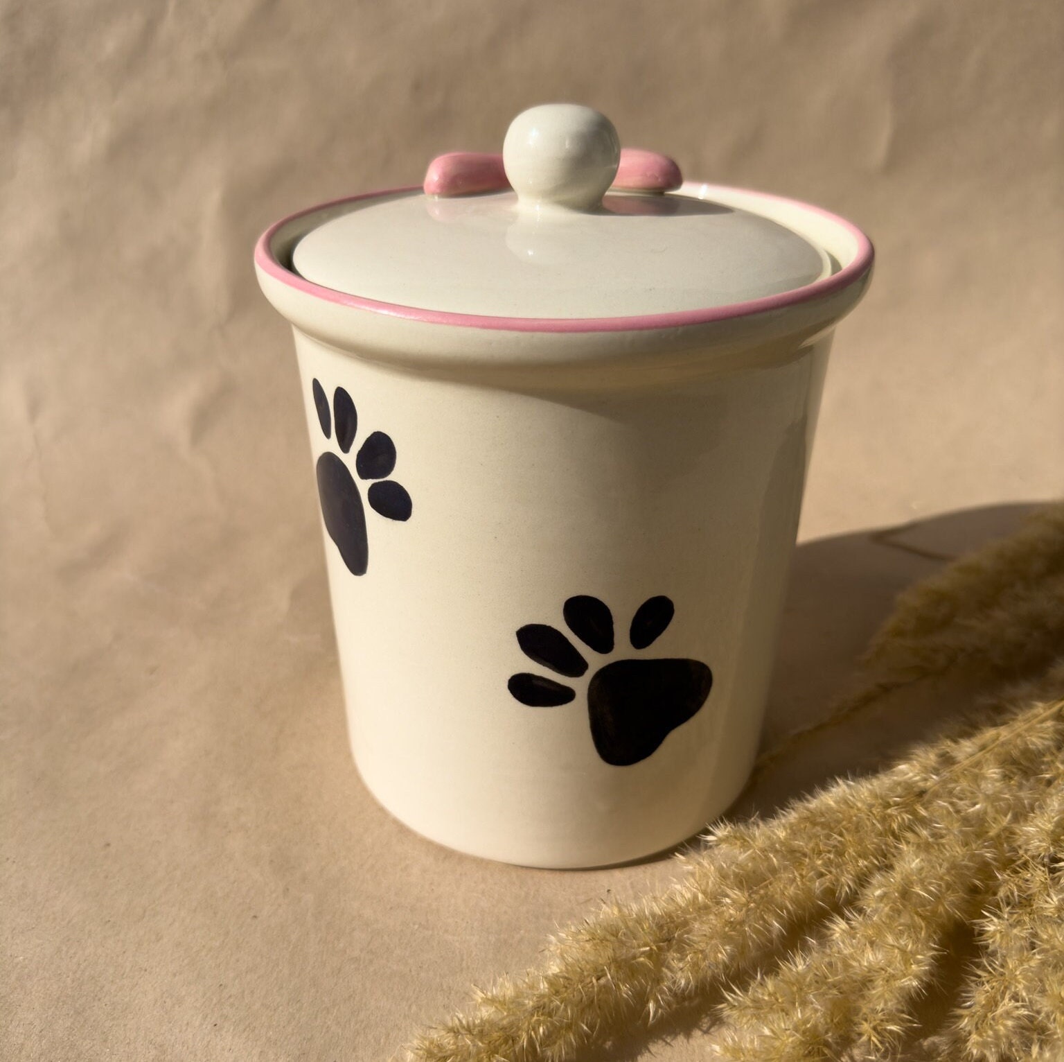 Personalized Premium Dog Treats Container / Ceramic Treats Jar for Dogs Etsy