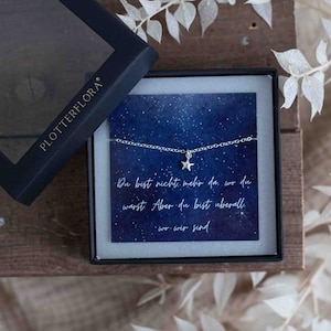 Trauergeschenk Armband mit Sternanhänger, 925 Silber, Sternenkind Erinnerung, Trostgeschenk, Sternenkind Trauer, Trauerbegleiter Sternenmama