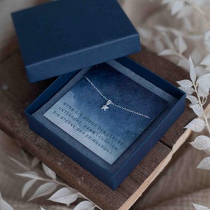 Trauergeschenk Armband mit Sternanhänger aus 925 Silber, Erinnerung Verlust , Trostgeschenk, Trauerbegleiter, Trauerschmuck, Beileid Trauer