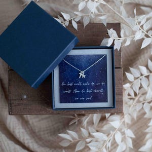 Trauergeschenk Kette Buchstaben und Stern 925 Silber, Sternenkind Erinnerung, Trostgeschenk, Sternenkind Trauer, Trauerbegleiter Sternenmama