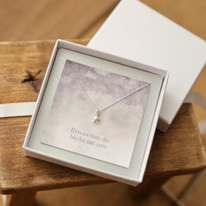 Trauergeschenk Kette mit Sternanhänger, 925 Silber, Trostgeschenk Sternenkind Erinnerung, Trauerbegleiter Sternenmama Verlust