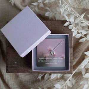 Trauergeschenk Kette mit Buchstaben und Stern aus 925 Silber, Trauer, Verlust Erinnerung, Trostgeschenk, Trauerbegleiter, Trost spenden