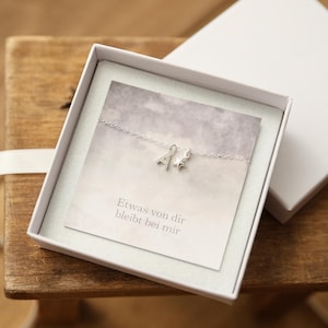 Sternenkind Armband mit Stern und Buchstabe aus 925 Silber, Trauergeschenk , Erinnerung, Trostgeschenk, Trauerbegleiter kleiner Stern