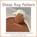 Sheep Rug Pattern Crochet Pattern Nursery Room Rug - Etsy