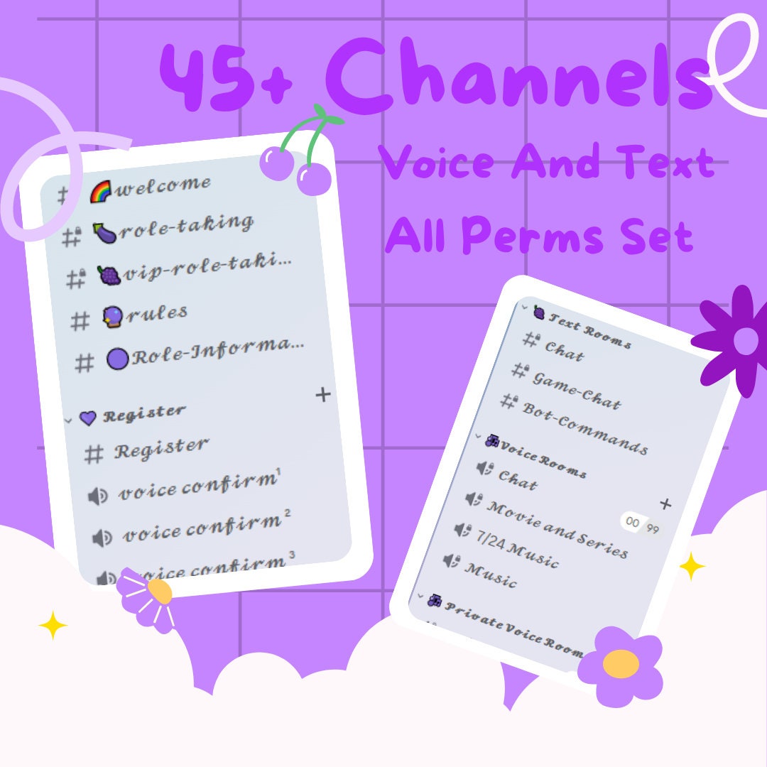 Discord Server Purple Theme Etsy Discord Server Purple Theme Etsy