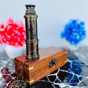 Brass Personalized Working Telescope Engraved Telescope - Pirates Gits Spyglass Boating Gift Graduation Gifts Anniversary Gift For Husband.