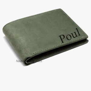 Gravierte benutzerdefinierte Brieftasche, personalisierte Lederbrieftasche, Jubiläumsgeschenk, Groomsman Geschenk, Valentinstag Geschenk, Geschenk für Freund Geschenk für ihn