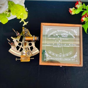 Handmade Brass Sextant: Working Nautical Navigational Instrument