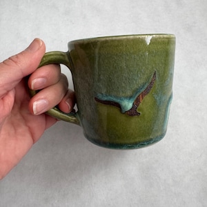 Sea Green Seagull Mug