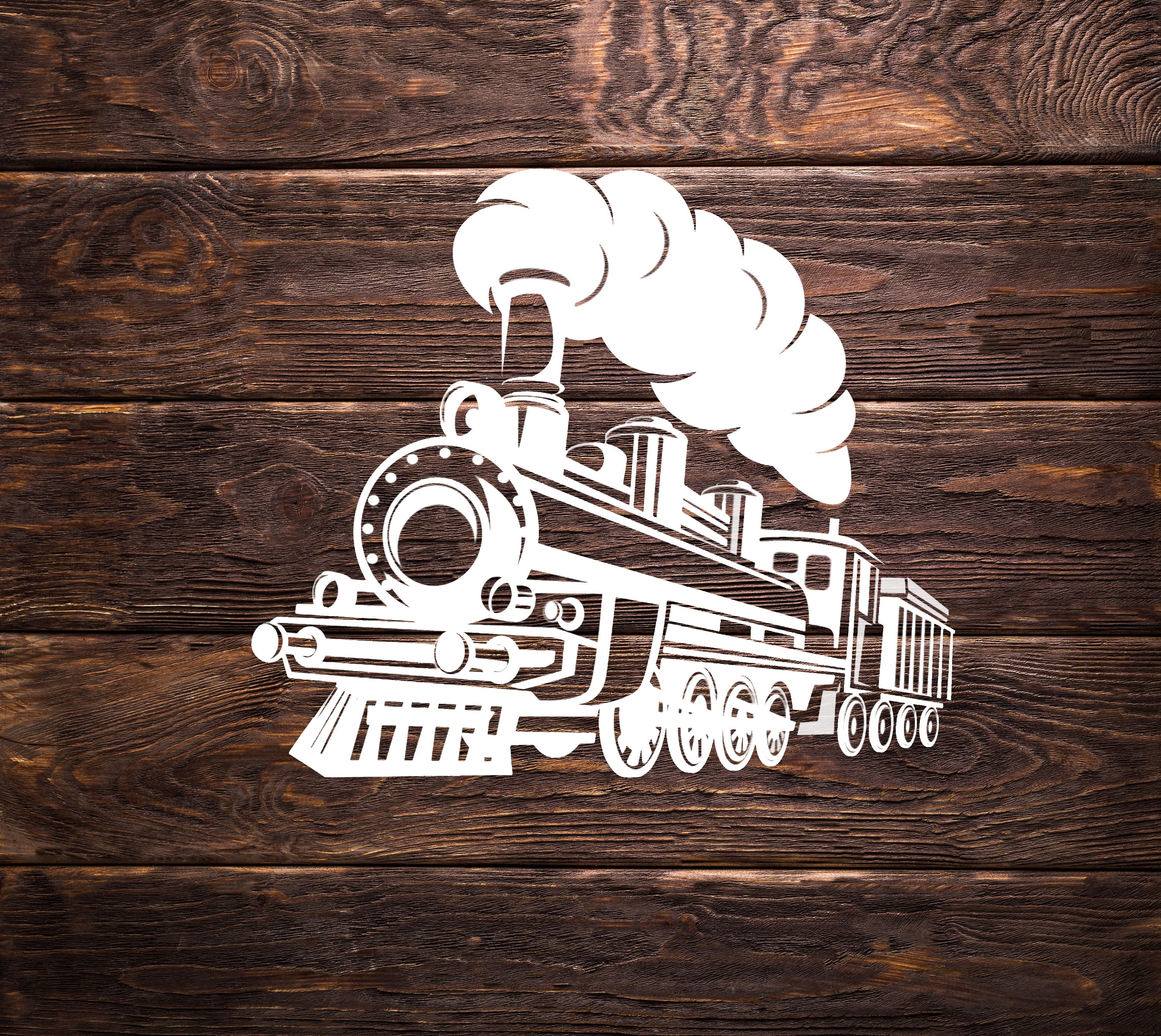 Black And White Illustration Of A Vintage Steam Locomotive Or Train  Speeding In Full Speed Coming Up The Viewer Forward On Isolated Background  In Retro Style. Royalty Free SVG, Cliparts, Vectors, and