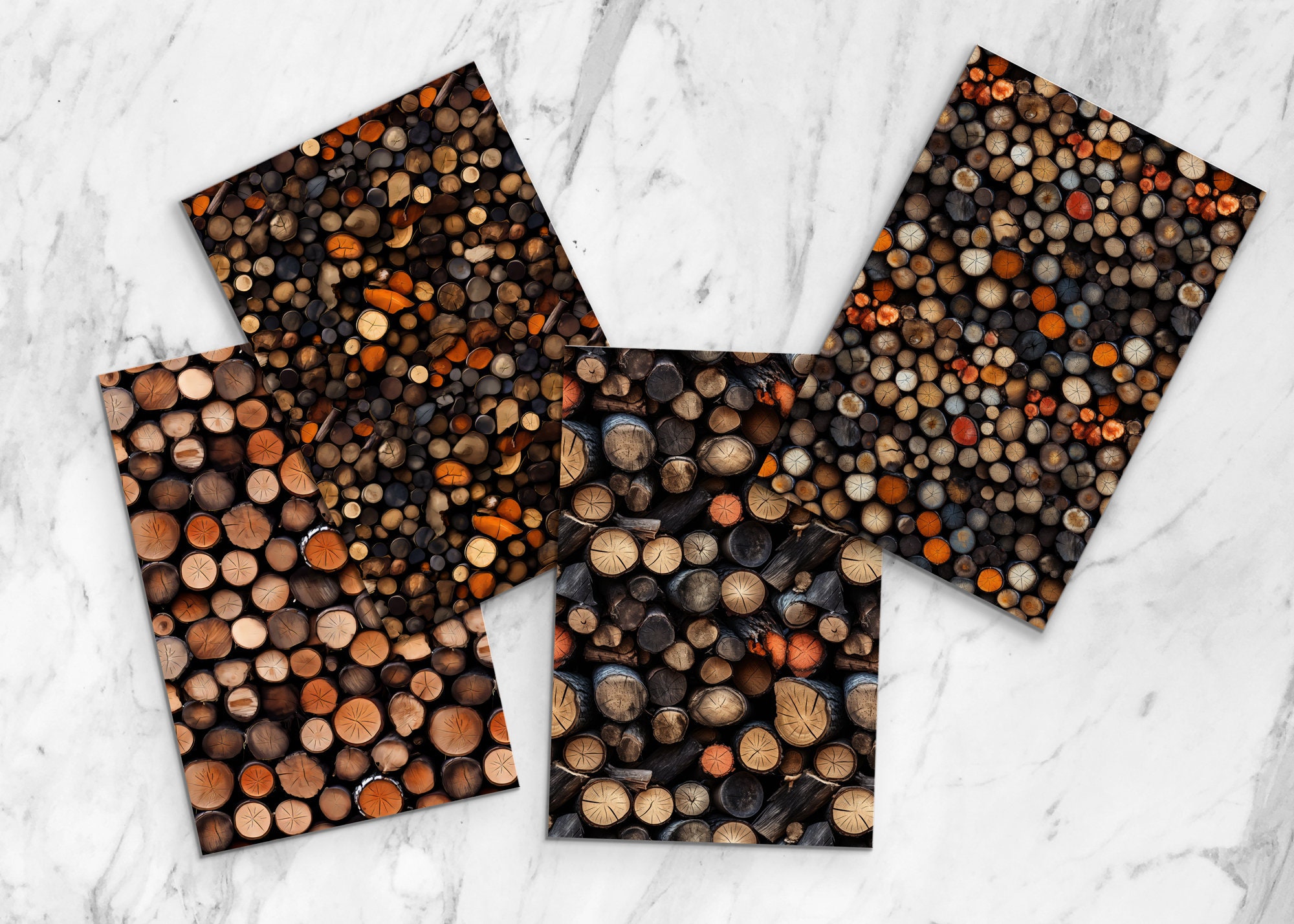 20 Log Pattern Background Digital Paper, Seamless Pattern,home Decor ...