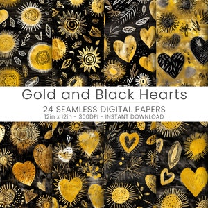 24 Seamless Glitter Pattern Digital Paper, JPG, Instant Download, Scrapbooking, Repeatable, Glitter Hearts Patterns, Love Background