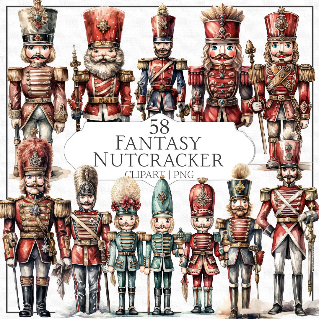 58 Fantasy Nutcracker Clipart, Christmas Nutcracker Images, Festive