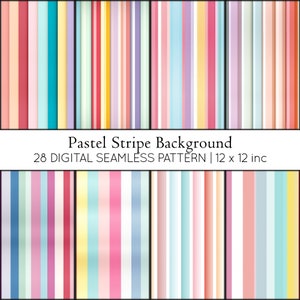 Rayures pastel, motif répétable, 28 rayures pastel, lignes colorées douces, motif de fond serein, rayures pastel douces, couleur douce