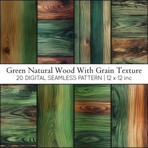 Patrón repetible de textura de grano de madera natural, 20 patrones de superficie de madera natural, decoración rústica del hogar, patrón de repetición terroso, sostenible