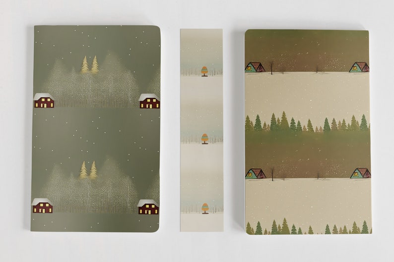 Snow Notebooks 35 Cozy Winter Digital Paper Collection!, Instant Download, JPG ...