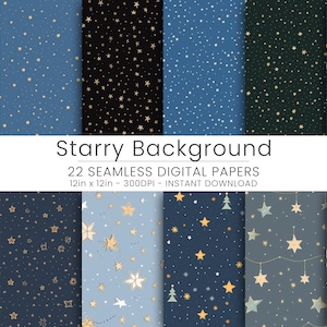 22 sterrenhemel achtergrond, JPG, Instant Download, Scrapbooking, herhaalbaar, sterren achtergrond, naadloos patroon, naadloze sterren, kinderkamer decor.