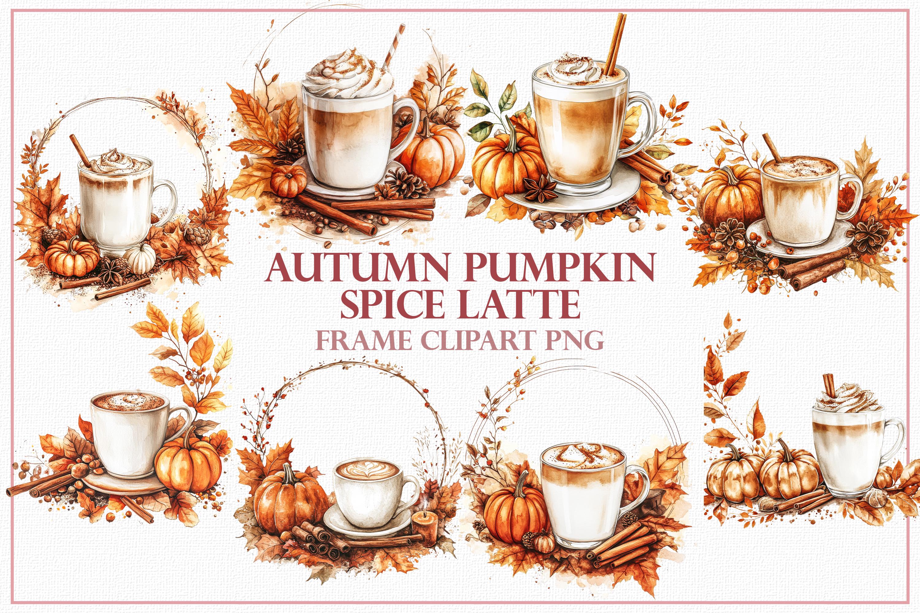 Autumn Pumpkin Spice Latte 24 PNG Clipart - Cozy Fall Coffee ...