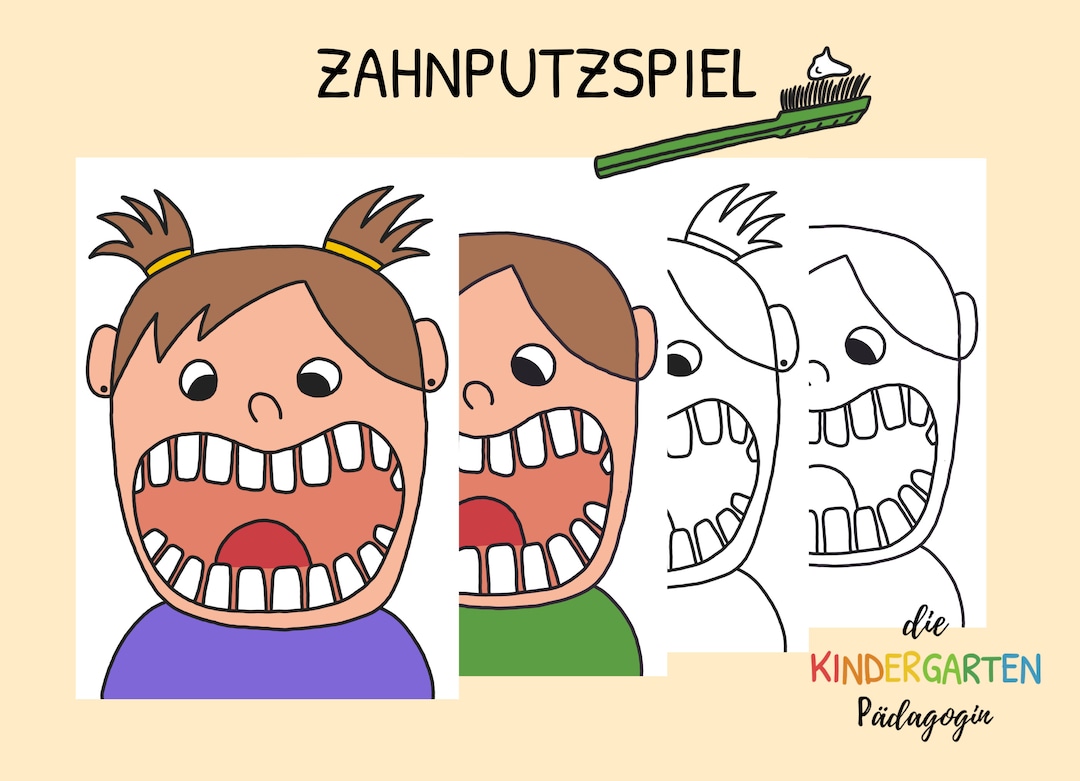 Zahnputzspiel Zum Ausdrucken - Etsy 