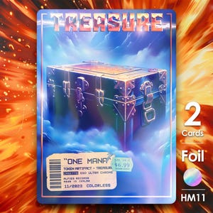 2x Fichas de Tesouro Foil para MTG - HM11F