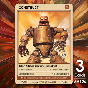 3x Construct 1/1 MTG-polett - Alfies äventyr av Alfie AA126