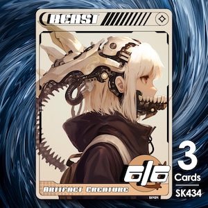 3 fichas de Bestia 6/6 para MTG - Street Clans de Alfie - SK434