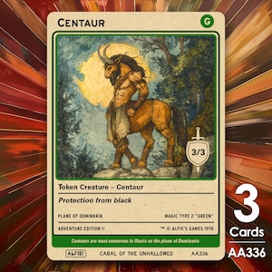 3x Centaur Token für MTG - Alfie's Adventure von Alfie - AA336