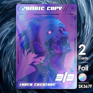 2 copie Foil di Zombie per MTG - Street Clans di Alfie SK367F