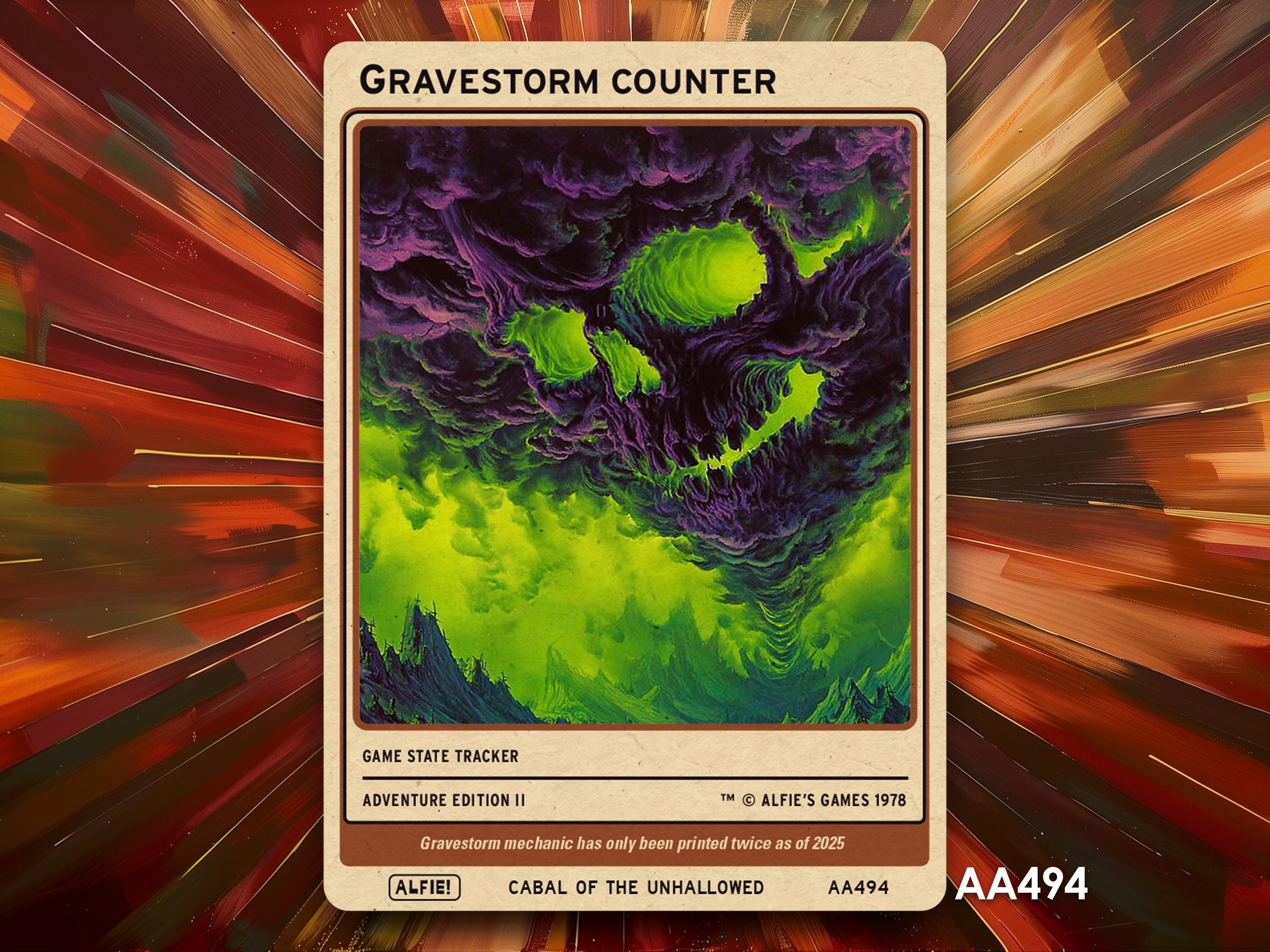 Gravestorm Flying Tokens for MTG - Alfie's Adventure by Alfie AA494 - Etsy