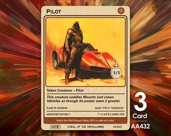Mtg Zeppelin 5/5 Double Sided Token Alternative Art - EDH