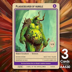 mtg nurgle cards Astartes Warrior // Plaguebearer of Double-Sided Token [Warhamm if a creature died this turn Nurgle/Death Guard Precon 40K by
