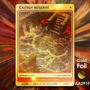 Energiereserve-fiche goudfolie voor MTG - Alfie's Adventure by Alfie AA291F