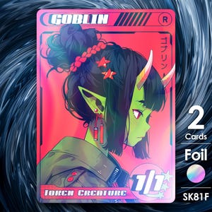 2 x Goblin-folietokens voor MTG - Street Clans van Alfie SK81F