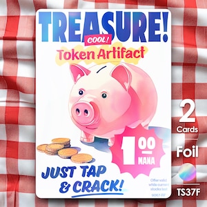 2x Foil Gettone Tesoro per MTG - Thraben Supermarket di Supermarket TS37F