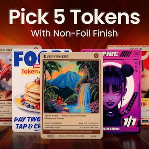 5 tokens voor MTG naar keuze (niet-folie)