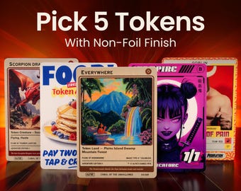 5 Tokens for MTG of your choice (Non-Foil)