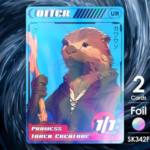 2x Otter Folie-tokens voor mtg - Street Clans by Alfie SK342F