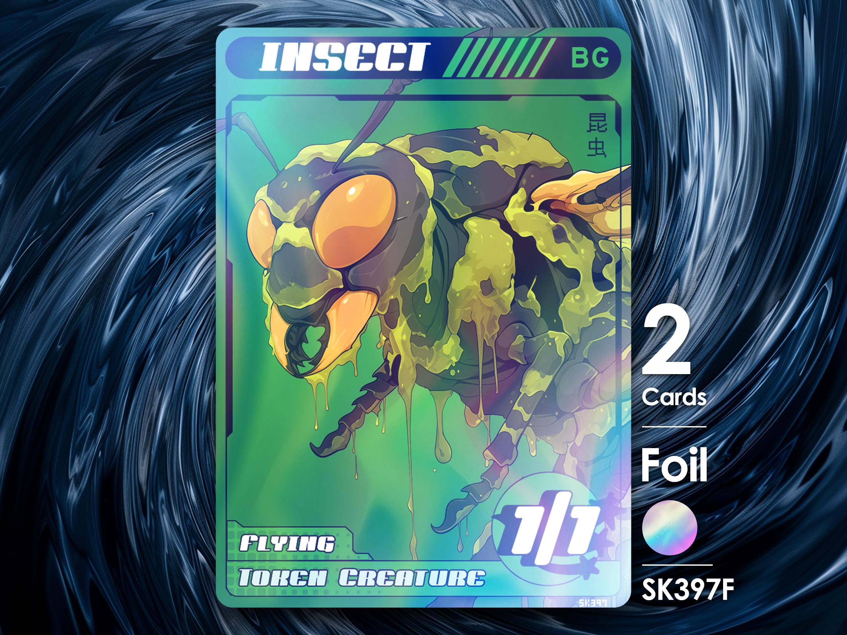 MTG用昆虫ブラックグリーンフライングフォイル2枚セット - ストリート