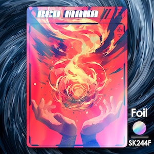 Red Mana-foliemuntje voor mtg - Street Clans by Alfie SK244F