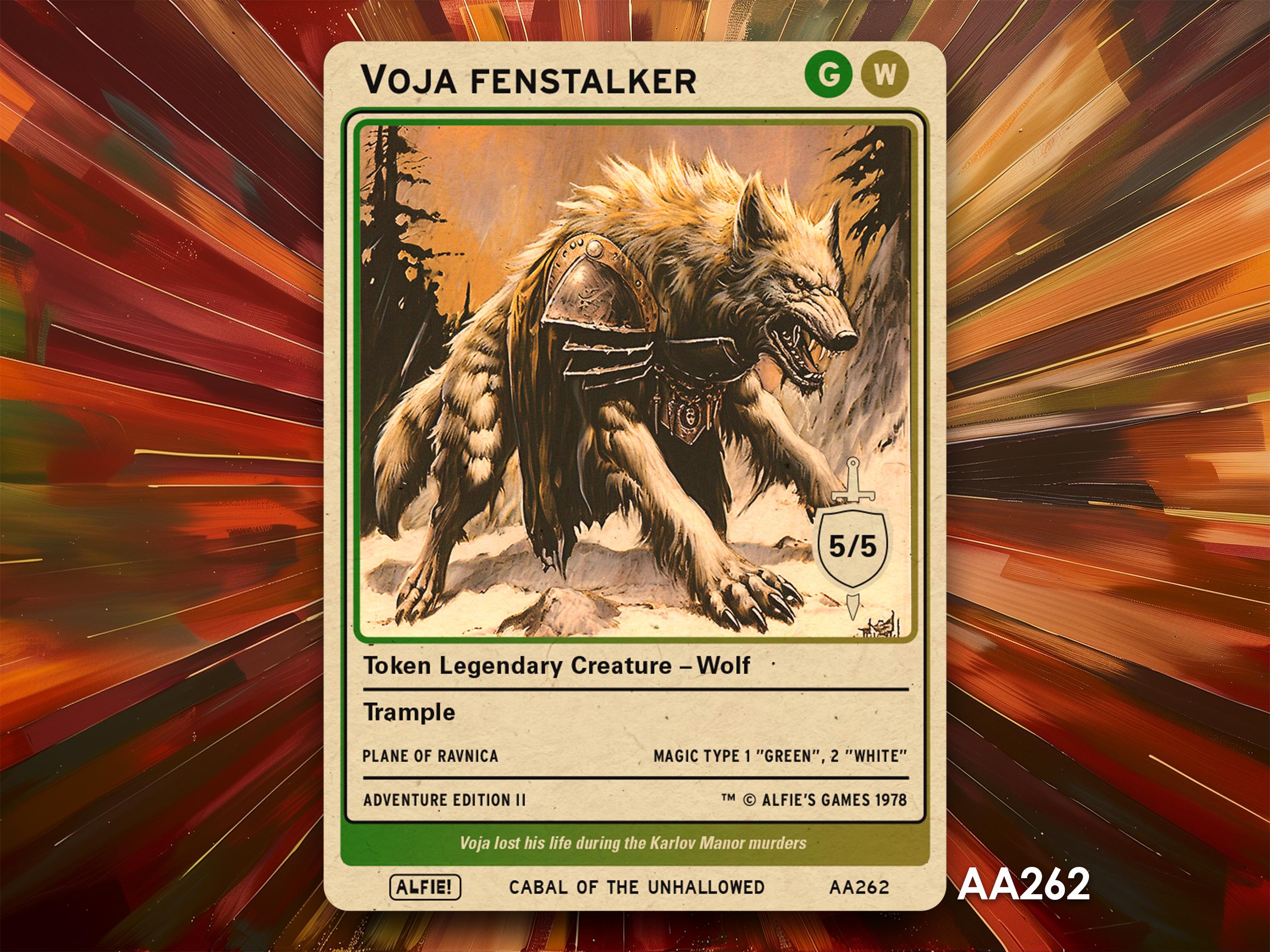Voja Token MTG - Alfie's Adventure by Alfie AA262 - Etsy