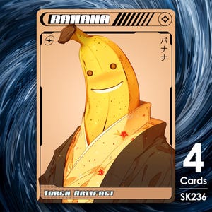 4x jetons banane pour MTG - Street Clans par Alfie - SK236