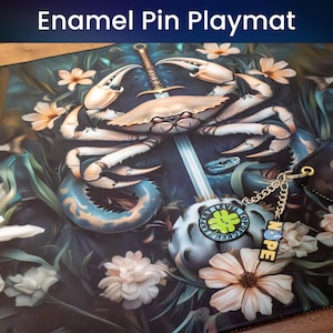 The Combine Magic Pin Playmat - Custom Art - Compatibel met Magic - Mtg-accessoirecadeau