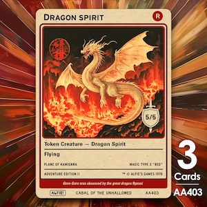 Mtg White Black Spirit Tokens - Etsy
