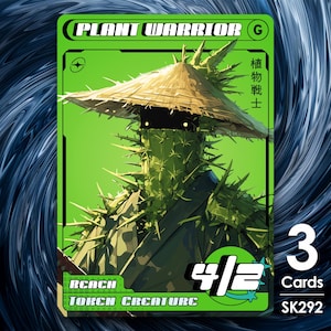 3 fichas de Guerrero Planta para MTG - Clanes Callejeros de Alfie SK292