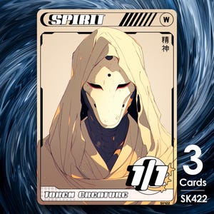 3 segnalini Spirito 1/1 per MTG - Street Clans di Alfie - SK422