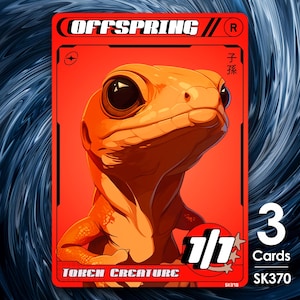 3x Lucertola Rossa Progenie per MTG - Street Clans di Alfie SK370