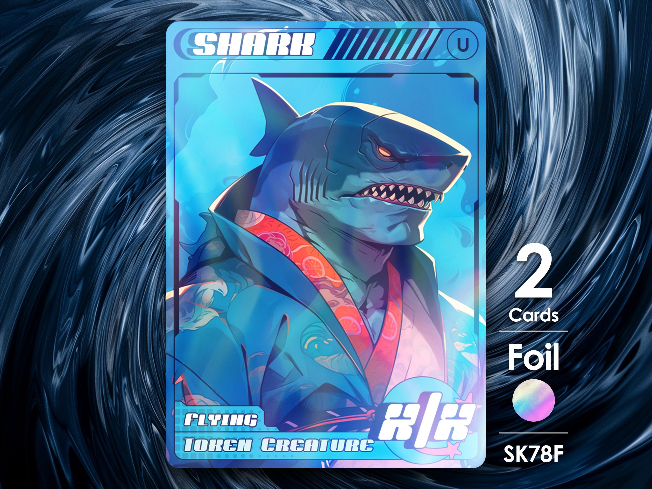 mtg sharknado card 2x Shark Foil Tokens for - Street Clans by Alfie SK78F All cards will be carefully packed for safe transit Sharknado : r/mpcproxies