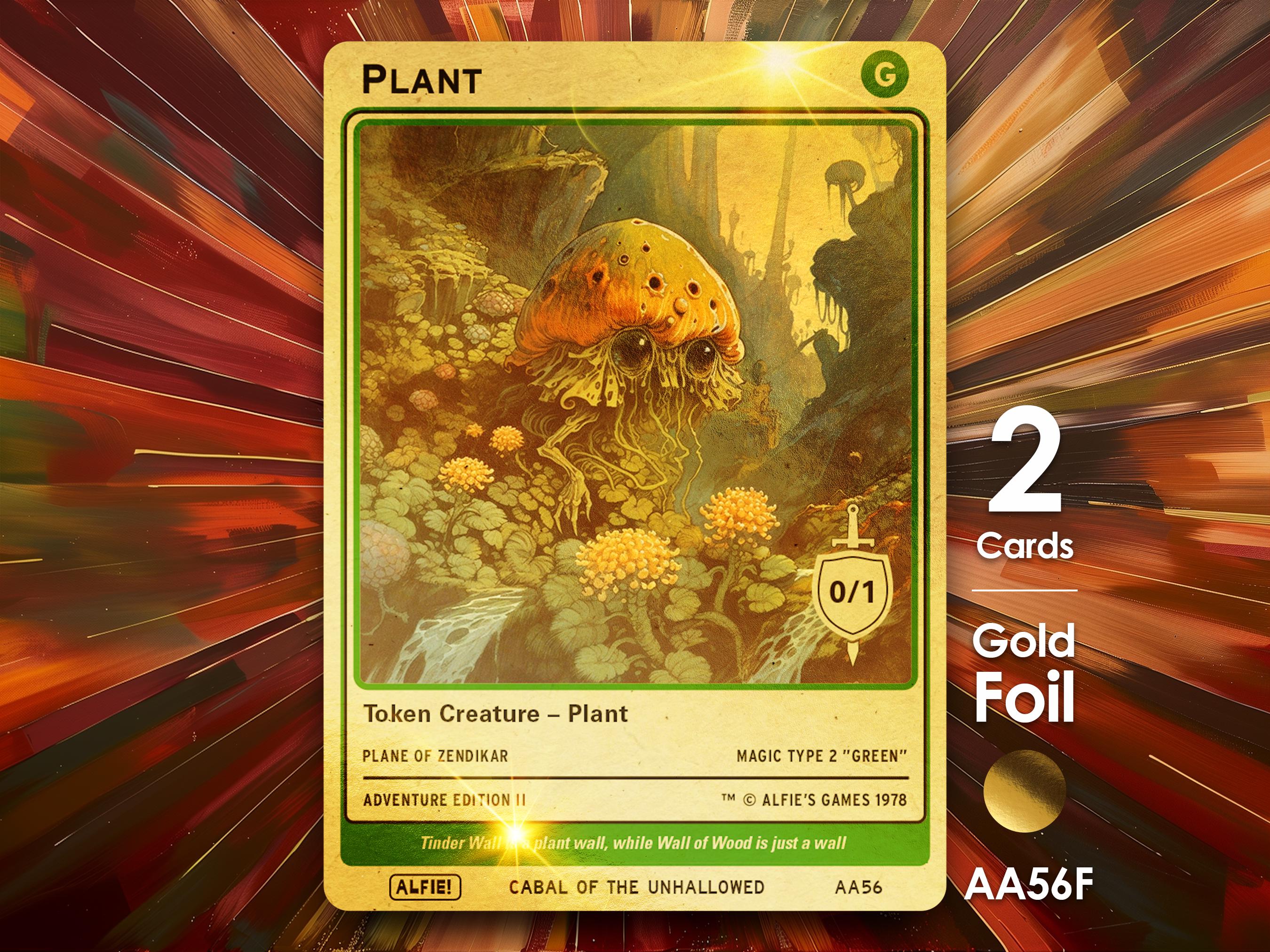 Mtg 0/1 Plant Token - Etsy Mtg 0/1 Plant Token - Etsy