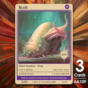 3x Slug 1/1 MTG Token - L'avventura di Alfie di Alfie AA109