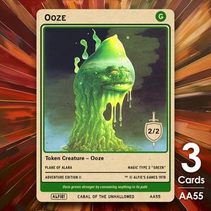 3x Ooze 2/2 MTG-token - Alfie's Adventure van Alfie AA55